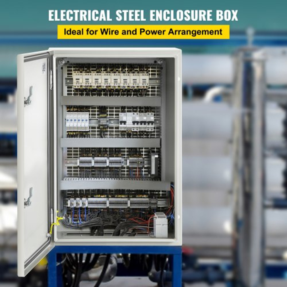 IndustrialGrade Steel Electrical Box 24x16x10 Inches IP66 Waterproof Dustproof Enclosure 2