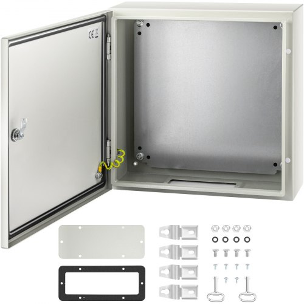 HeavyDuty 20x20x6 Steel Enclosure 4X Rated IP66 Waterproof Electrical Junction Box For Secure Indoo 1