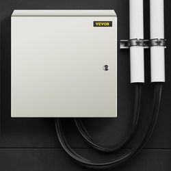 heavy-duty 20x20x6" steel enclosure, 4x rated, ip66 waterproof electrical junction box for secure indoor/outdoor wiring