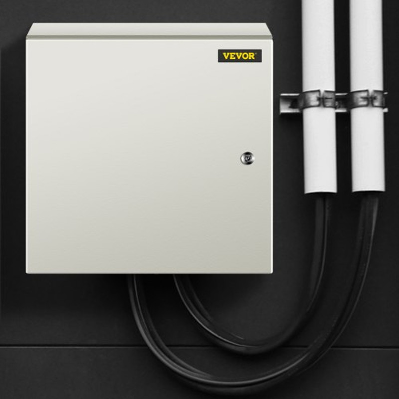 HeavyDuty 20x20x6 Steel Enclosure 4X Rated IP66 Waterproof Electrical Junction Box For Secure Indoo 0