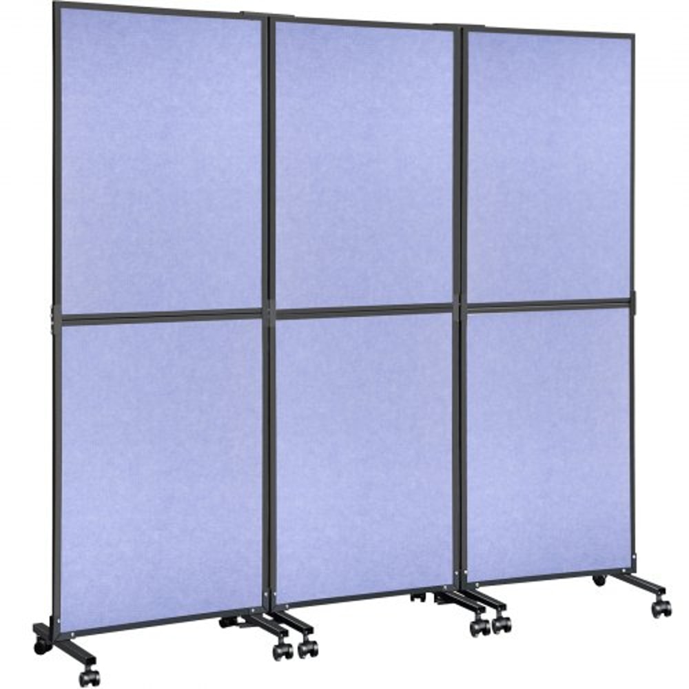 Acoustic Office Room Dividers 3Pack 72 X 66 Polyester Steel Partition Walls To Reduce Noise 1