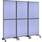 Acoustic Office Room Dividers 3Pack 72 X 66 Polyester Steel Partition Walls To Reduce Noise 1