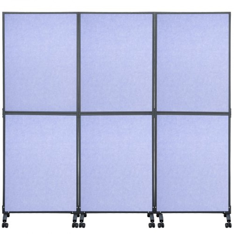 Acoustic Office Room Dividers 3Pack 72 X 66 Polyester Steel Partition Walls To Reduce Noise 7