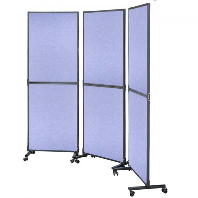 Acoustic Office Room Dividers 3Pack 72 X 66 Polyester Steel Partition Walls To Reduce Noise 9