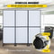 Acoustic Room Divider 3Pack Office Partition Wall Panel Set 72 X 66 Soundproof Mobile Tackable Fo 6