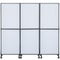 Acoustic Room Divider 3Pack Office Partition Wall Panel Set 72 X 66 Soundproof Mobile Tackable Fo 7