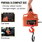Electric Hoist Winch, Portable Winch Crane with Lift, Wire & Wireless Remote Control, Safety Overload Protection