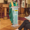 Acrylic Podium for Church, Thick Plexiglass Lectern with Table, Clear Acrylic Pulpit for Recital, Speech