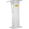 Acrylic Podium for Church, Thick Plexiglass Lectern with Table, Clear Acrylic Pulpit for Recital, Speech