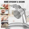 Manual Cheese Mandoline w/ Cutting Cone, Zinc Alloy Rotary Vegetable Mandoline with Bowl & Suction Base, Rotary Shredder
