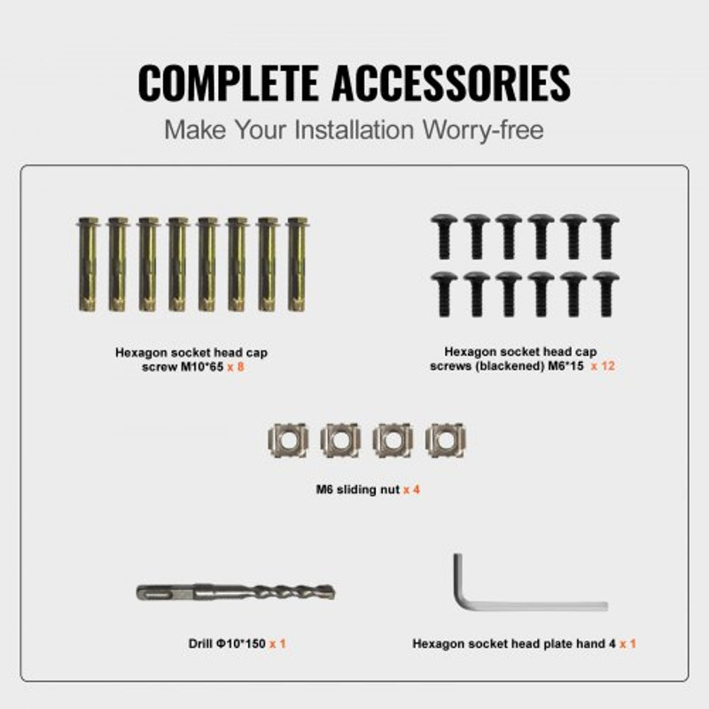 Aluminum Stair Handrail for Outdoor Stairs, Staircase Handrail Fits, 165LBS Load Railing with Screw Kit, Adjustable