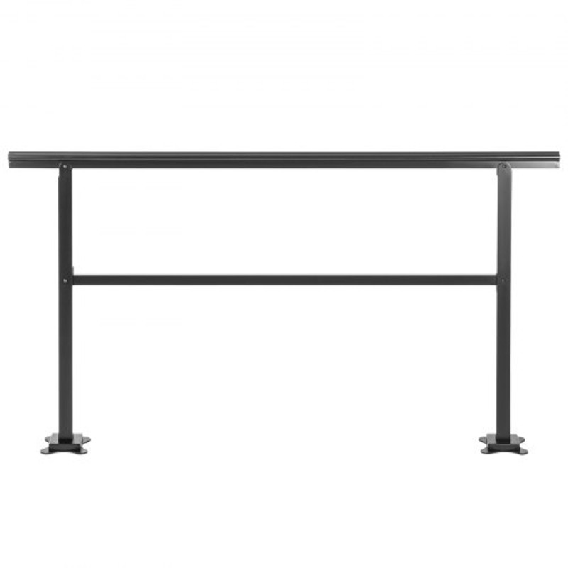 Aluminum Stair Handrail for Outdoor Stairs, Staircase Handrail Fits, 165LBS Load Railing with Screw Kit, Adjustable