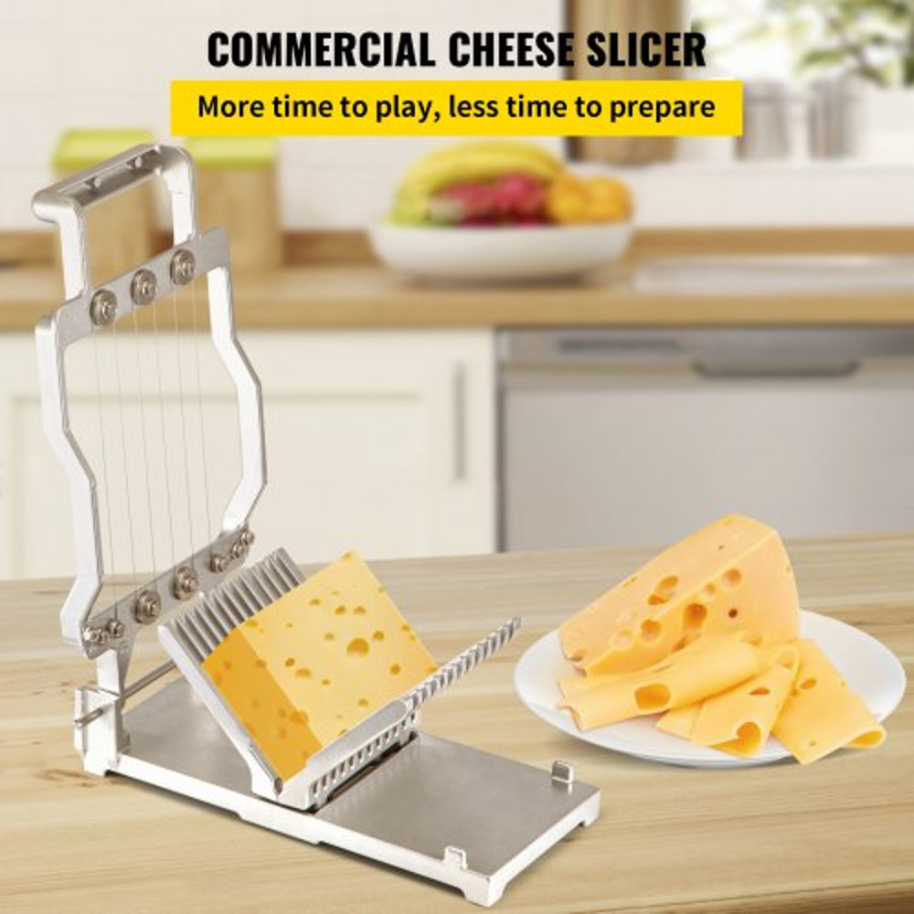 Commercial Cheese Slicer Aluminum Alloy Cheese Cutter With Replaceable Wire For Thick Slices Stainl 2