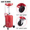 Waste Oil Drain Tank, Portable Air Operated Oil Drainer with Adjustable Funnel, Pressure Regulating Valve