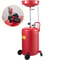 Waste Oil Drain Tank, Portable Air Operated Oil Drainer with Adjustable Funnel, Pressure Regulating Valve