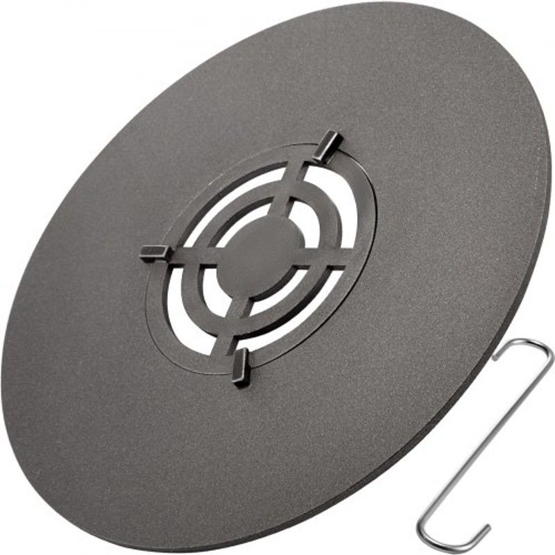 40 Carbon Steel Griddle Grill With Center Grate Easy Maintenance Grate Insert For 18 Inch Kettle BB 10