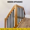 Stylish Baluster For Outdoor Stair Deck Porch 76Pack RustProof Aluminum Alloy Deck Spindles With Sc 5