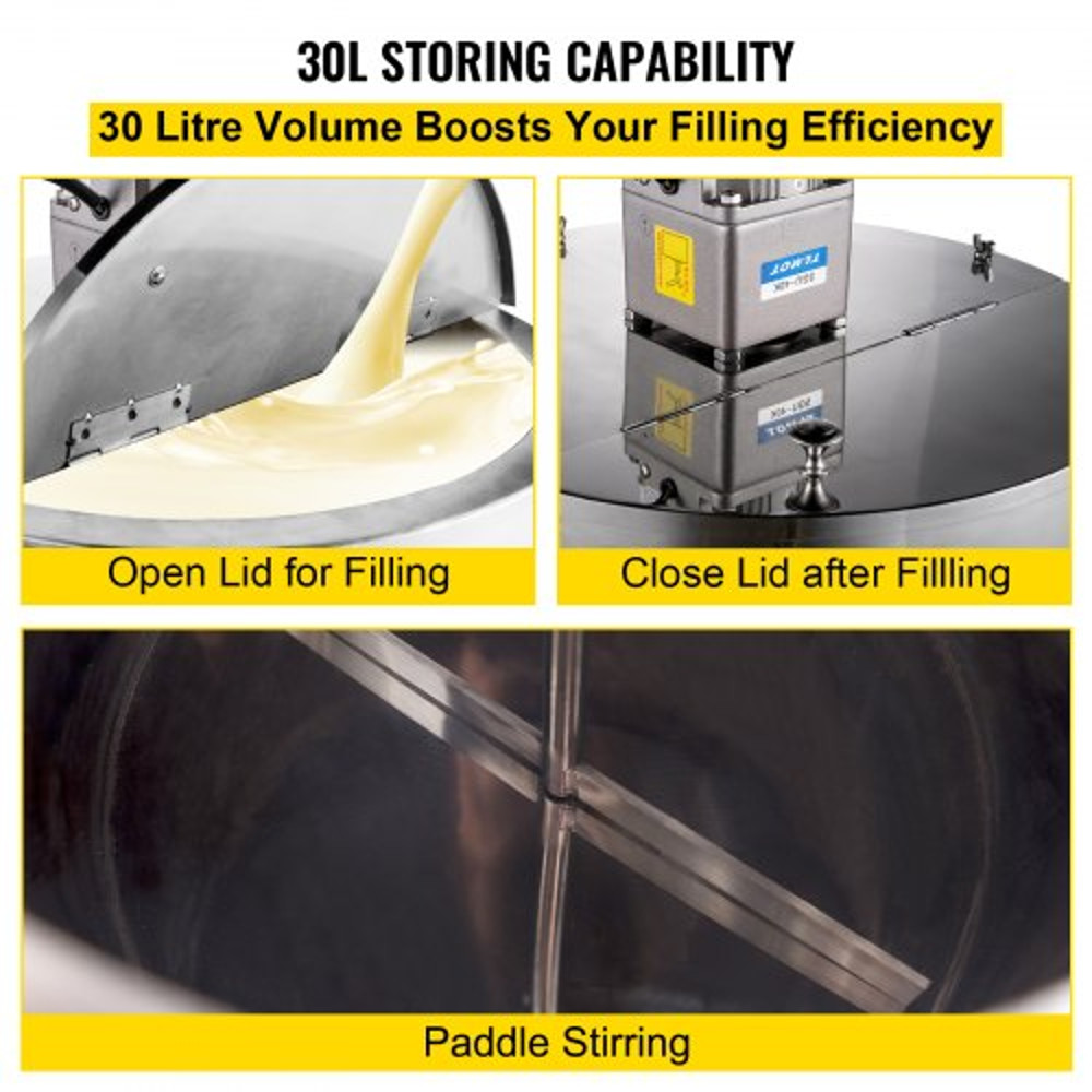 Heating and Stirring Filling Machine, Lipstick Filler for Wax, Cosmetics, Nail Polish, Thermostat Mixing Tank