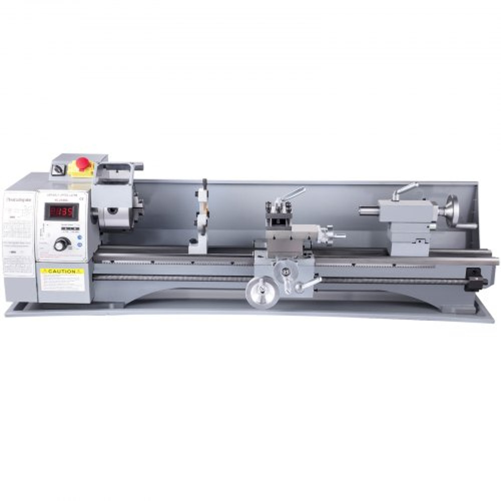 Mini Metal Lathe with Brushless Motor, Precision Metal Working Lathe, 2500 RPM Variable Speed Bench Machine
