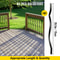 Metal Deck Balusters, Black Aluminum Alloy Stair Railing Spindles with Screws for Wood & Composite Deck, Stylish Outdoor