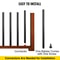 32 X 08 Aluminum Deck Balusters 101Pack PowderCoated Square Spindles For Stair Railing Porch Compo 6