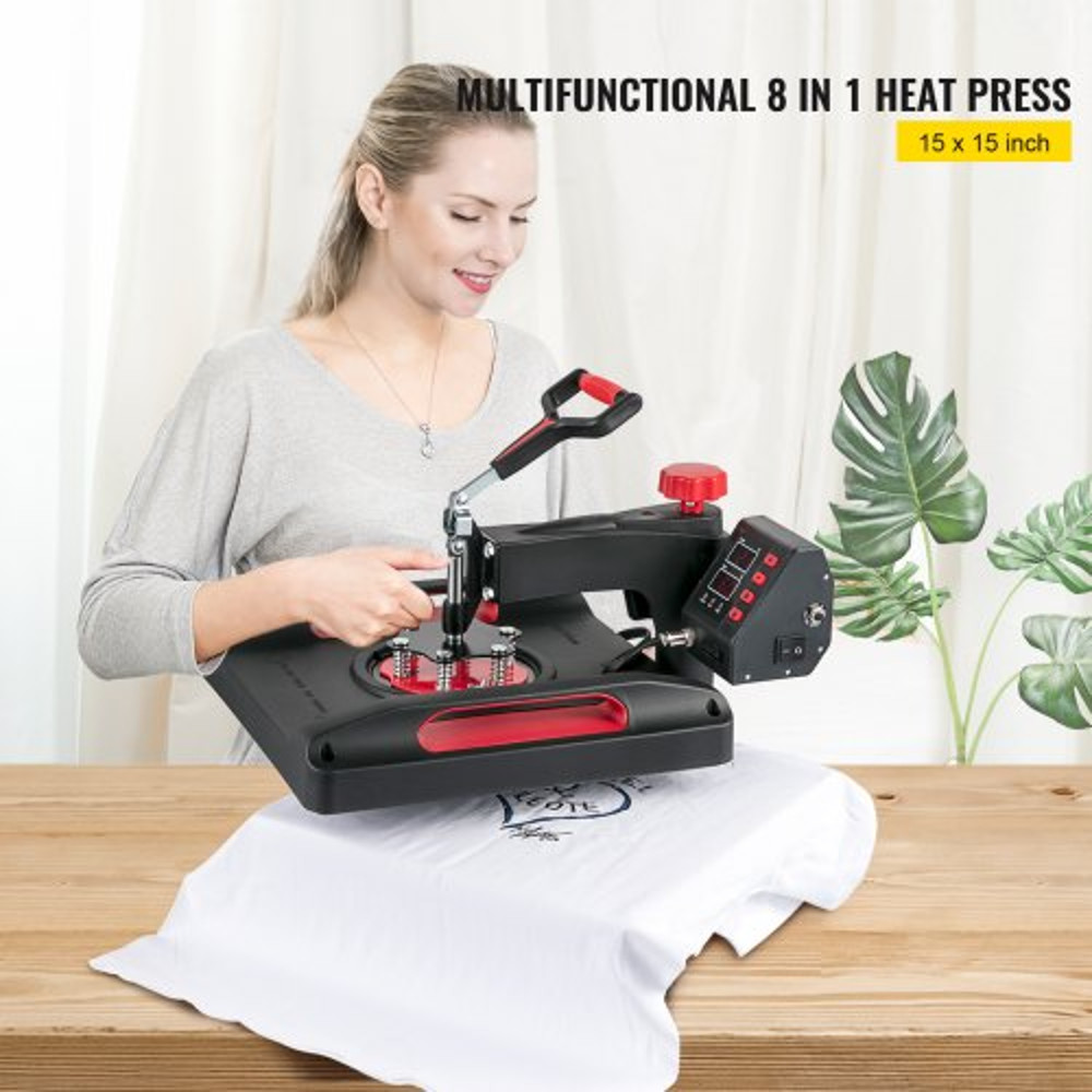 Professional 15x15 Inch Heat Press Machine 8in1 PowerSaving Sublimation Press With Digital Display 2