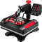8-in-1 Heat Press Machine 12"x15", Dual-Tube Sublimation Press with 360° Swing Away for T-Shirts, Caps & Mugs