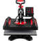 8-in-1 Heat Press Machine 12"x15", Dual-Tube Sublimation Press with 360° Swing Away for T-Shirts, Caps & Mugs