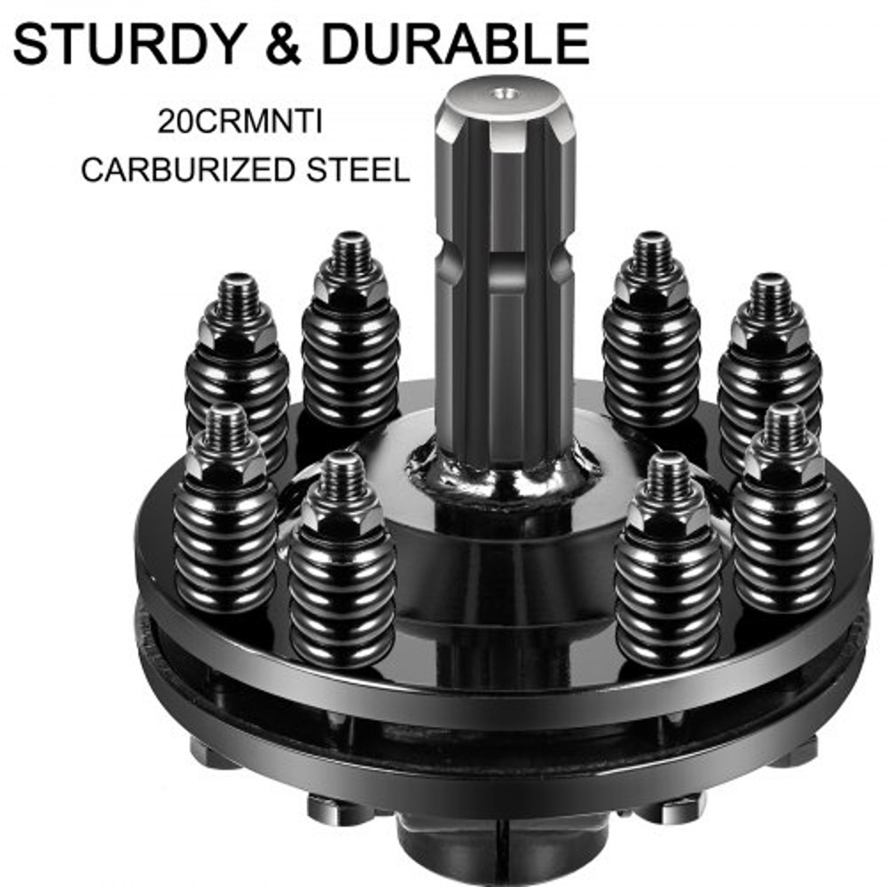 Adjustable Rotary Cutter Slip Clutch Black PTO Slip Clutch With 138 X 6 Spline Ends TorqueLimiting 4