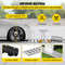 Trench Drain System with Steel Grate, Heavy-Duty HDPE Channel Drain for Garage, Garden, Driveway