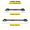 Adjustable Series PTO Shaft, Spline Tractor to Round Implement Ends, Heavy-Duty PTO Driveline, for Rotary Cutter, Brush