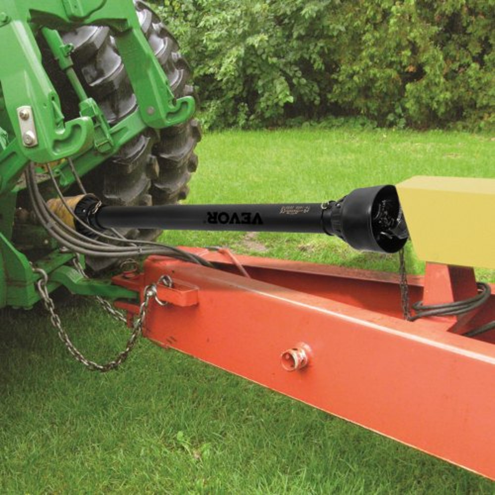 Adjustable Series PTO Shaft, Spline Tractor to Round Implement Ends, Heavy-Duty PTO Driveline, for Rotary Cutter, Brush