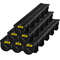Channel Drain with Plastic Grate, HDPE Trench Drain System for Garden, Driveway, Garage, or Patio, Plastic Floor Drain