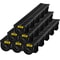 Channel Drain with Plastic Grate, HDPE Trench Drain System for Garden, Driveway, Garage, or Patio, Plastic Floor Drain