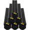 Channel Drain with Plastic Grate, HDPE Trench Drain System for Garden, Driveway, Garage, or Patio, Plastic Floor Drain