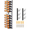 Steel Wall Mounted Wine Rack for Bottles, Forward Design Vertical Wine Bottle Holder & Towel Rack, Space-Saving Modern