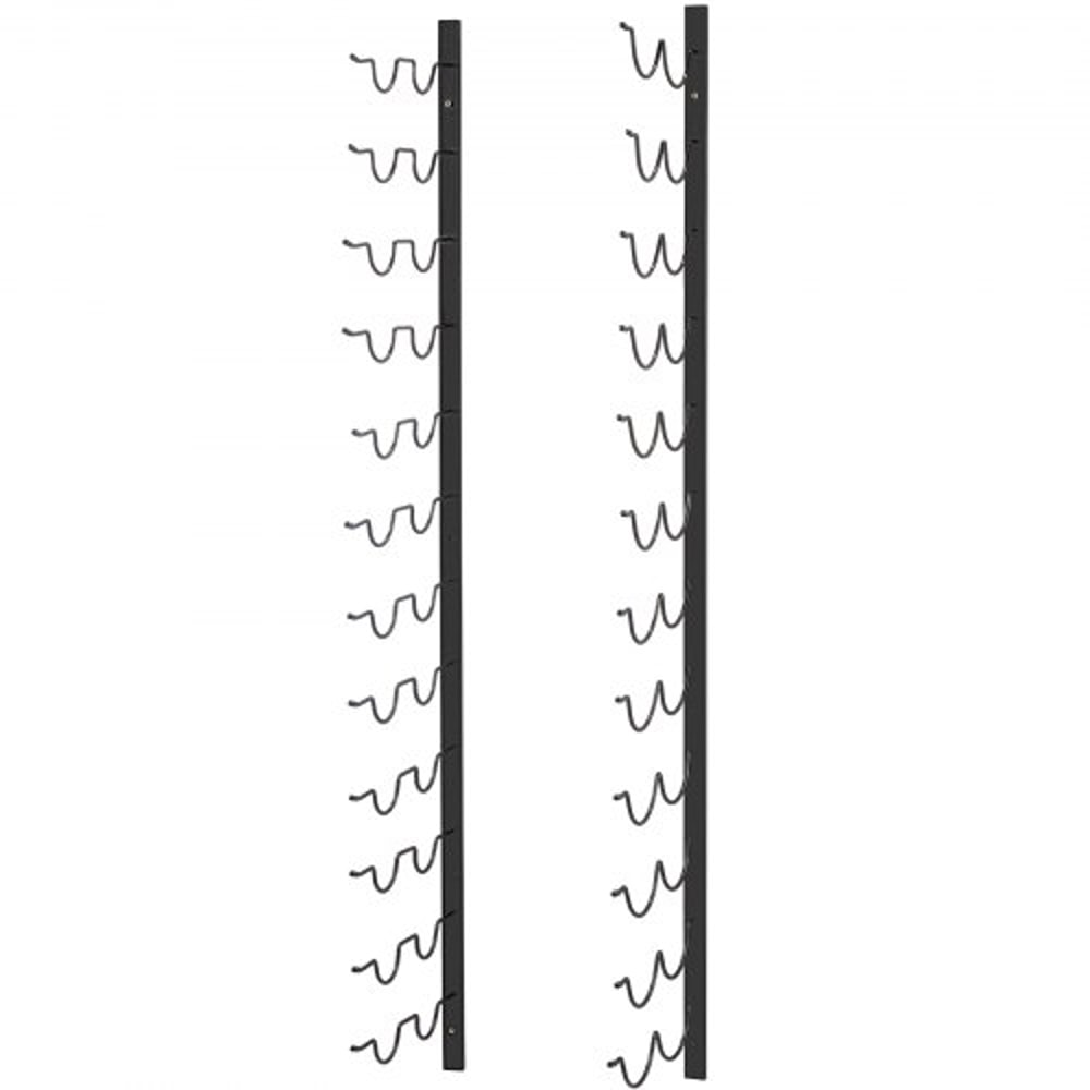 Steel Wall Mounted Wine Rack for Bottles, Forward Design Vertical Wine Bottle Holder & Towel Rack, Space-Saving Modern