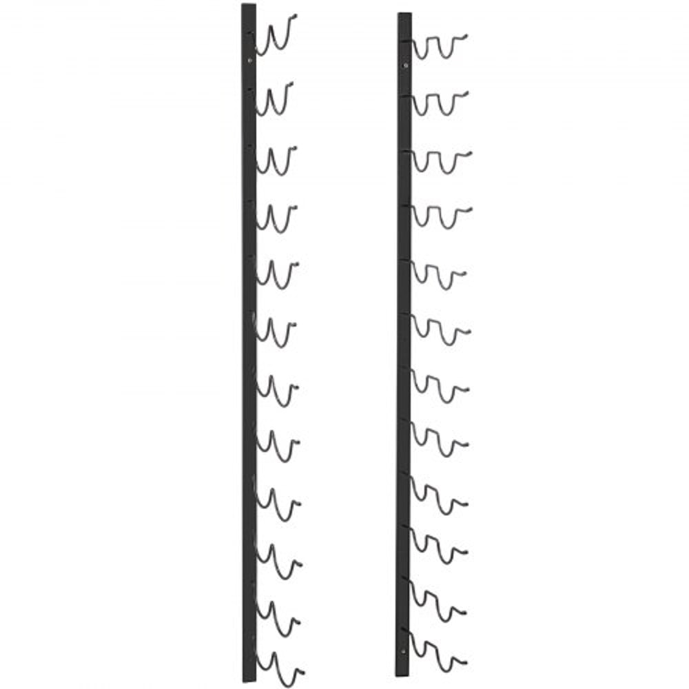 Steel Wall Mounted Wine Rack for Bottles, Forward Design Vertical Wine Bottle Holder & Towel Rack, Space-Saving Modern