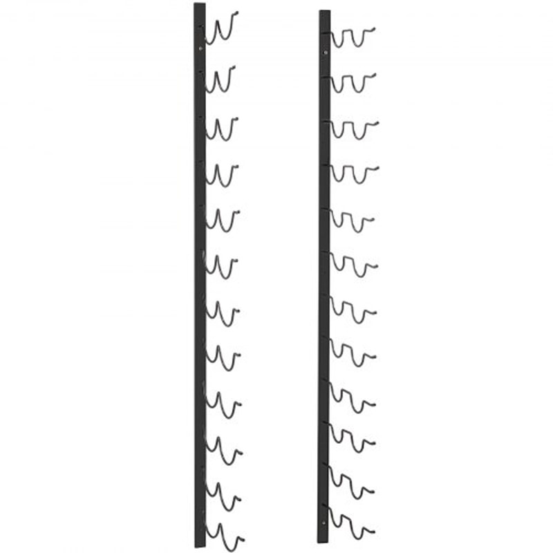 Steel Wall Mounted Wine Rack for Bottles, Forward Design Vertical Wine Bottle Holder & Towel Rack, Space-Saving Modern