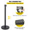 Stanchion Set With 66 Ft Retractable Belt 6Piece Crowd Control Barrier W Rubber Base HeavyDuty Ste 3