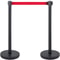 Stanchion Set With 66 Ft Retractable Belt 6Piece Crowd Control Barrier W Rubber Base HeavyDuty Ste 7