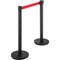 Stanchion Set With 66 Ft Retractable Belt 6Piece Crowd Control Barrier W Rubber Base HeavyDuty Ste 8
