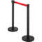 Stanchion Set With 66 Ft Retractable Belt 6Piece Crowd Control Barrier W Rubber Base HeavyDuty Ste 9