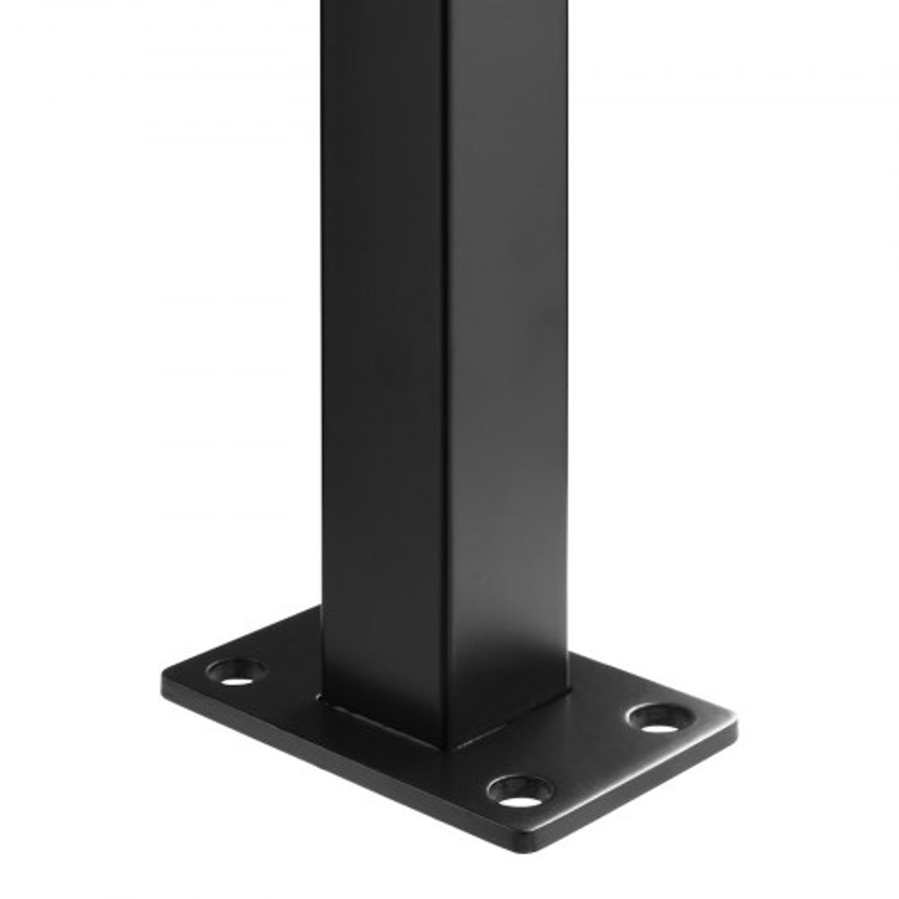 Stainless Steel Deck Railing Post 36 Holeless DIY Cable Railing Kit With Mount Bracket Brushed Bla 9