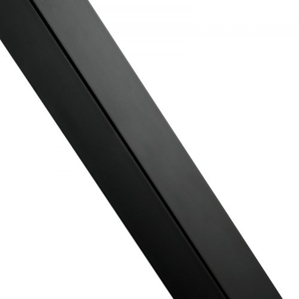 42" Stainless Steel Cable Handrail Post, Holeless Deck Railing with Mount Brackets | Brushed Black Finish