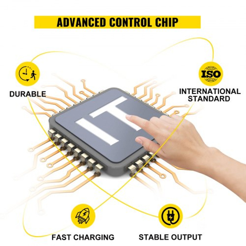 48 Volt 15 Amp Golf Cart Battery Charger, Aluminum Shell Club Car Charger with G29 Drive/LED for Ez Go, Yamaha & More