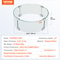 Fire Pit Wind Guard, Tempered Glass Flame Shield with Aluminum Feet for Outdoor Gas & Propane Fire Tables