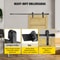 Heavy-Duty Sliding Barn Door Hardware Kit for Double Doors, Carbon Steel Track, 330LBS Load Capacity