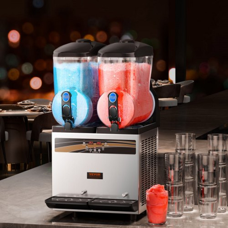 Commercial Margarita Maker, Slushie Machine, Frozen Smoothie Drink Machine for Supermarkets, Cafes, bars