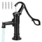 Hand Water Pump, Cast Iron Pitcher Pump w/Handle for Yard, Garden, Ponds, Old Fashion Well Pump with Pre-set Holes